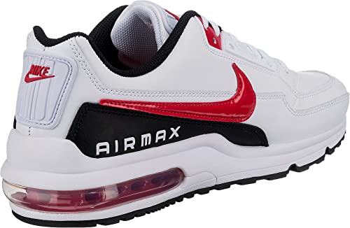 Nike Men's AIR MAX LTD 3 Lowtop Sneakers, White/University Red/Black, 10.5
