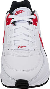 Nike Men's AIR MAX LTD 3 Lowtop Sneakers, White/University Red/Black, 10.5