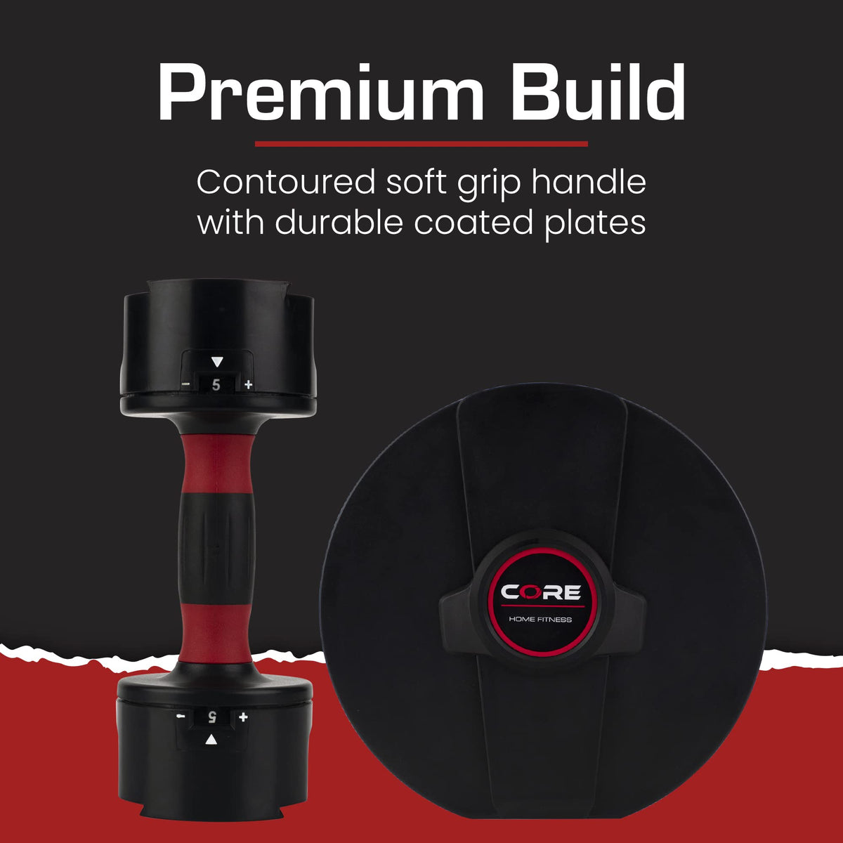 Core Fitness® Adjustable Dumbbell Weight Set by Affordable Dumbbells ...