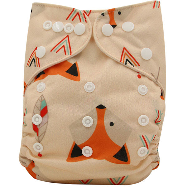 Washable Couches Baby Diaper Cover Wrap Cartoon Print Diapers - KickersPlanet