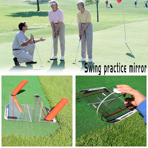 Coach Mirror Golf Swing Trainer With Six Strike Poles And Bag - KickersPlanet